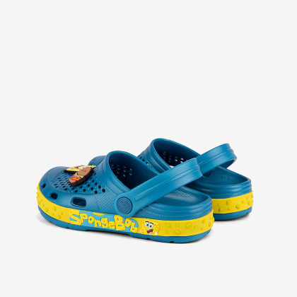 Dětské nazouváky clogsy Lindo SpongeBob Modré Coqui Vel. 30/31