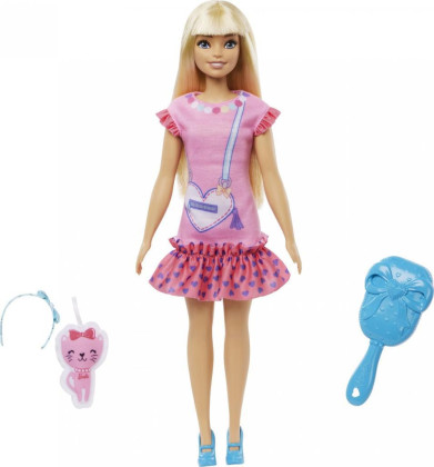 Moje první Barbie panenka - blondýnka s kotětem 