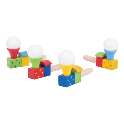Foukání lokomotiva s balónkem 1ks Bigjigs Toys