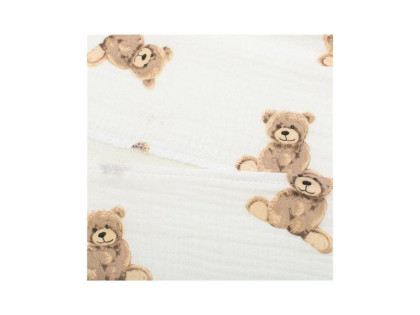 Mušelínový potah na kojenecký polštář - klín Standard 59 x 37 cm New Baby