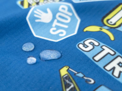Dětská softshellová bunda Bagr modrá Wamu