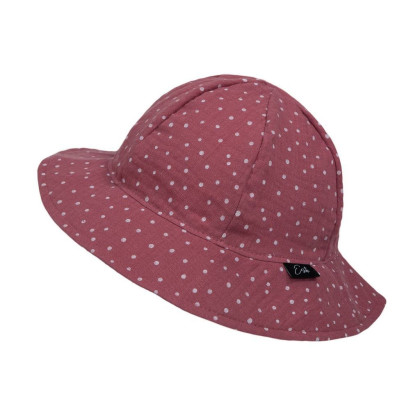 Dívčí klobouk mušelín Ruby dot Esito