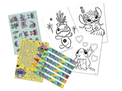 Lilo a Stitch pracovní listy s barvami