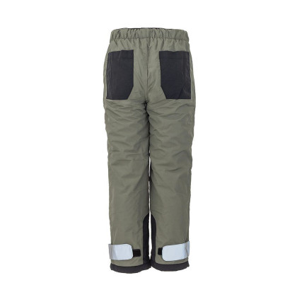 Kalhoty sportovní outdoorové, podšité fleezovou podšívkou khaki Pidilidi