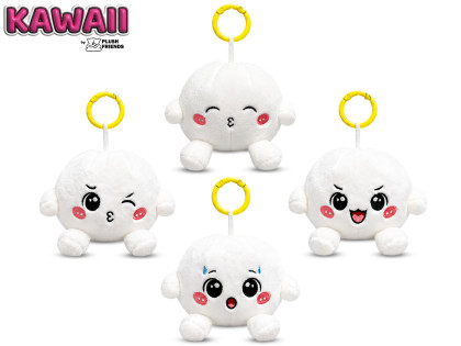 Plush Friends Kawaii Bao knedlíček plyšový přívěsek na klíče 8cm