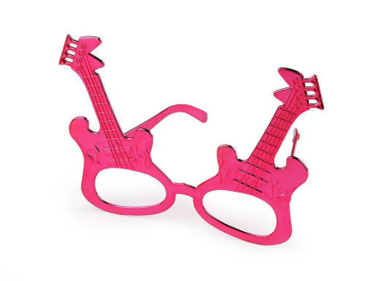 Karnevalové brýle metalické