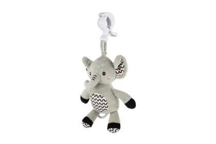 Natahovací hrací strojek plyš 30 cm závěs na postýlku/kočárek Babyted