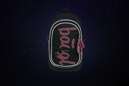 Set 3 Core Logo růžový: batoh, penál, sáček GRS Baagl