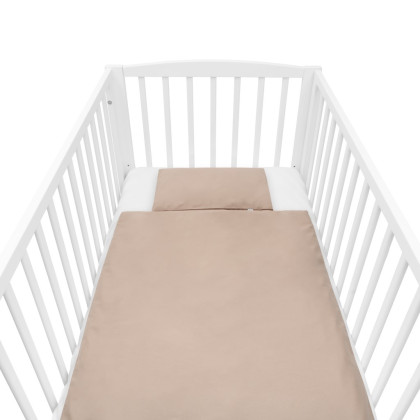 Bavlněný set do postýlky s výplní 90 x 120 cm cappuccino New Baby