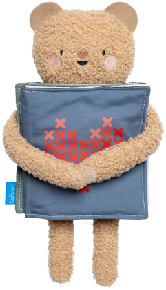Medvídek plyšový s knížkou Snuggle Bear Taf Toys