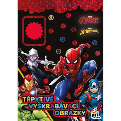 Třpytivé vyškrabávací obrázky Marvel