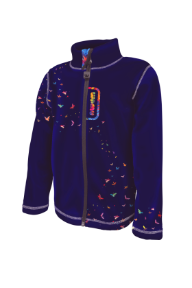 Fleecová mikina dětská Duhová kočka Wamu