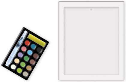 Sada maxi Malování podle čísel Koně Janod Atelier