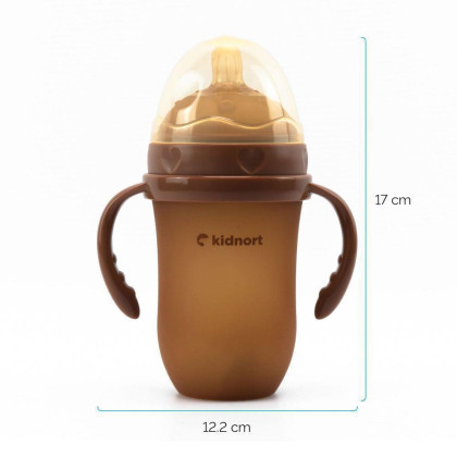 Kojenecká lahev pro kojené děti Eple 250 ml 6 m+ Kidnort