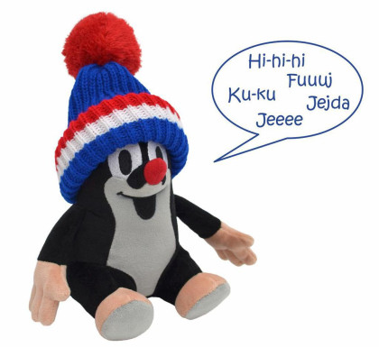 Krtek 20 cm mluvícÍ s kulichem 1+