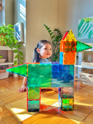 Magnetická stavebnice 100 dílů Magna Tiles
