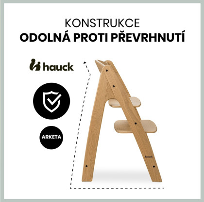 Dřevěná židle Arketa dub masiv Hauck