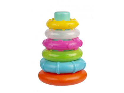 Plastové navlékací kroužky pastelové Playgro