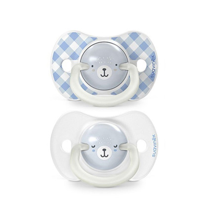 Šidítko fyziologické Den & Noc silikon Wild & Free 0-6 m 2 ks Suavinex 