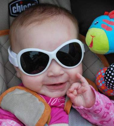 Baby banz RETRO - sluneční brýle pro nejmenší děti od 6 měs. - 2 roky