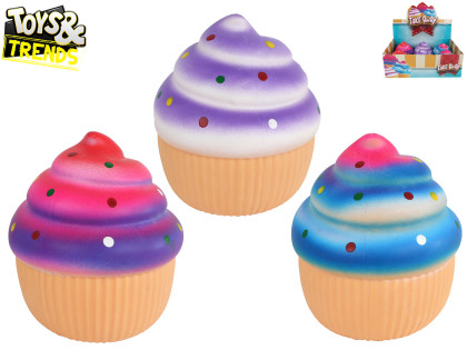 Mega Squeeze Cupcake strečový dortík 13 cm - mačkací antistresová hračka