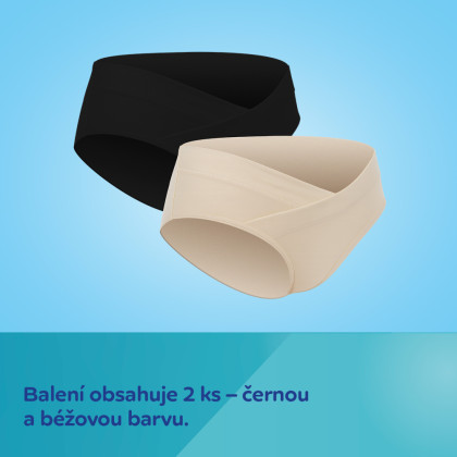 Těhotenské kalhotky s nízkým pasem MumFIT 2 ks Canpol babies