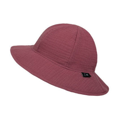 Dívčí klobouk mušelín Ruby red Esito