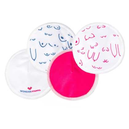 Pratelné bambusové vložky do podprsenky 8 ks Wondermom