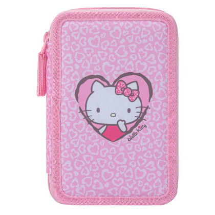 Školní penál třípatrový Hello Kitty Sweet Leopard GRS Baagl