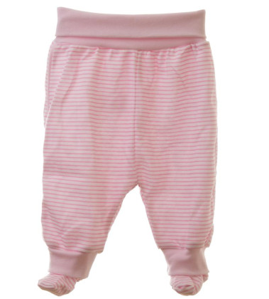 Polodupačky bavlněné MKcool proužek růžový