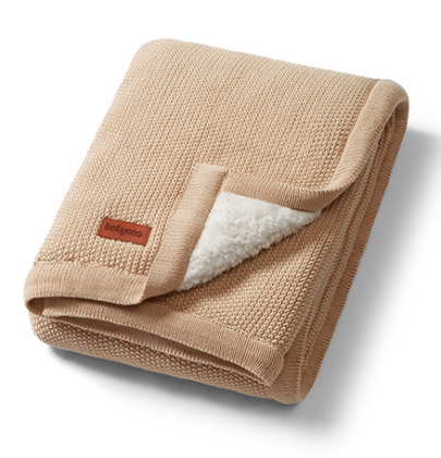 Zateplená bavlněná pletená deka Babyono