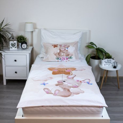 Povlečení do postýlky Bunny Star baby 100 x 135, 40 x 60 cm Jerry Fabrics