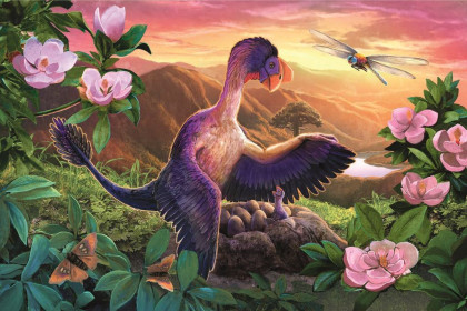 Minipuzzle dinosauři 4 druhy, 54 dílků