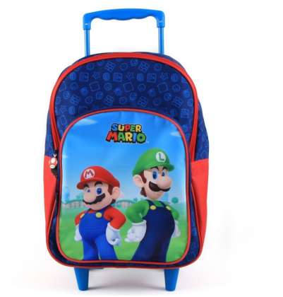Školní batoh na kolečkách Super Mario