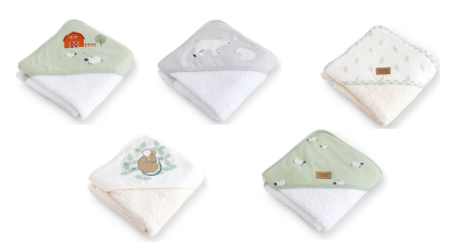 Dětská bavlněná osuška s kapucí 100x100 cm bonjourbébé