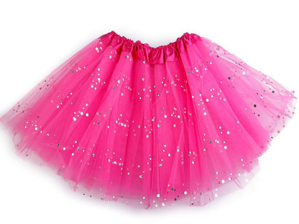 Karnevalová sukýnka s flitry 30 cm