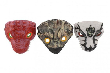 Maska dinosaurus pěnová 20x19 cm mix druhů