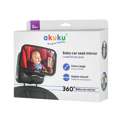 Zrcátko pro pozorování dítěte v autě 360° Akuku