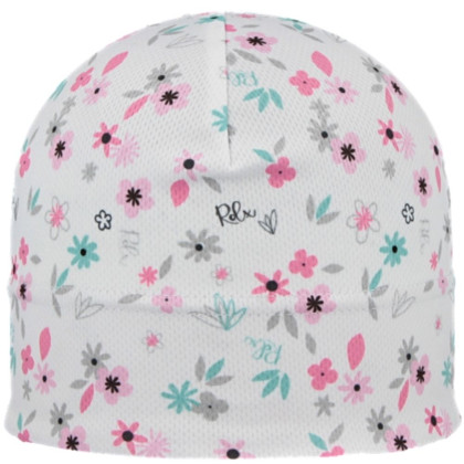 Funkční čepice Mikropolyester Květiny Bílá RDX