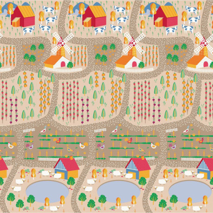 Hrací podložka PLAY MAT XL 120x180 cm FARM-CITY Asalvo