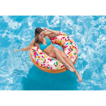 Nafukovací kruh donut s posypem 1,14m Intex 56263