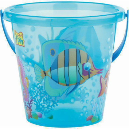 Kyblík rybičky průhledný průměr 17 cm Androni