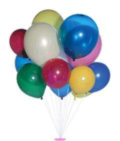 Balónky Koule - směs kulatých balónků 5 ks se sirénkou
