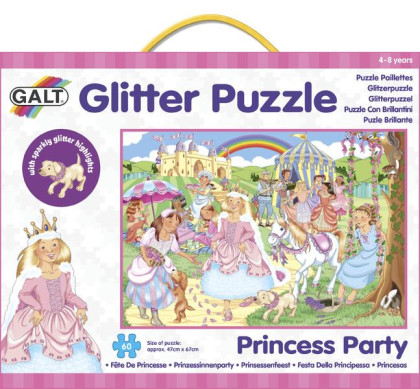 Třpytivé puzzle - princezny