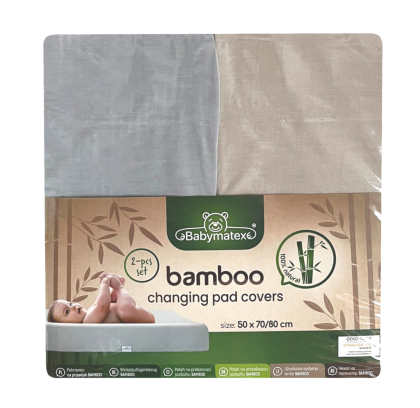 Potah na přebalovací pult Bamboo 2 ks 50 x 70/80 cm Babymatex
