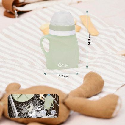 Silikonová láhev 150 ml Green Babymoov