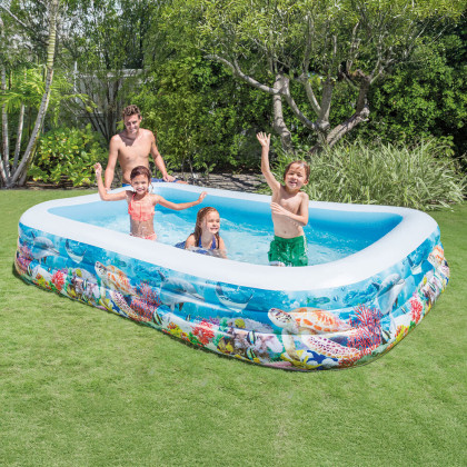 Bazén obdélník mořský svět nafukovací 305x183x56 cm