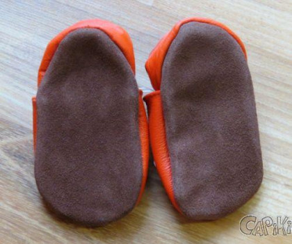Kožené capáčky 2-3 roky (24/25) 16 cm Afelo MEDVÍDEK modrý