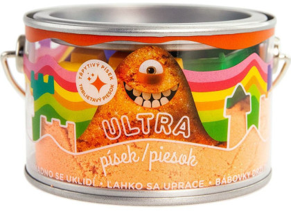 Ultra písek s glitry 200 g - oranžový