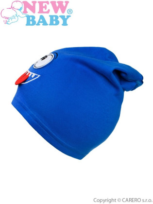 Podzimní dětská čepička New Baby Smíšek modrá vel. 110